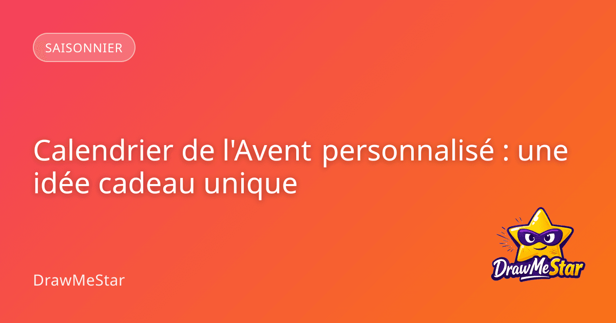 Un enfant émerveillé ouvrant une petite case de calendrier de l'Avent sur laquelle est illustrée une bande dessinée personnalisée à son effigie.