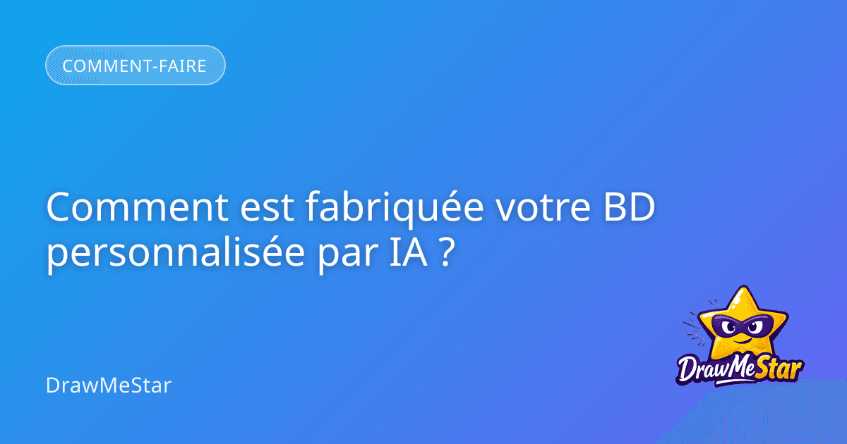 Un enfant tenant un livre de bande dessinée personnalisé entre ses mains avec un sourire émerveillé dans un salon lumineux.