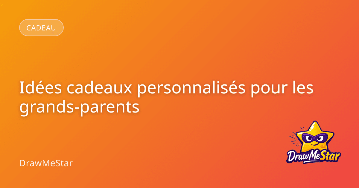 Un enfant et ses grands-parents en train de lire ensemble une bande dessinée personnalisée dans un salon chaleureux.