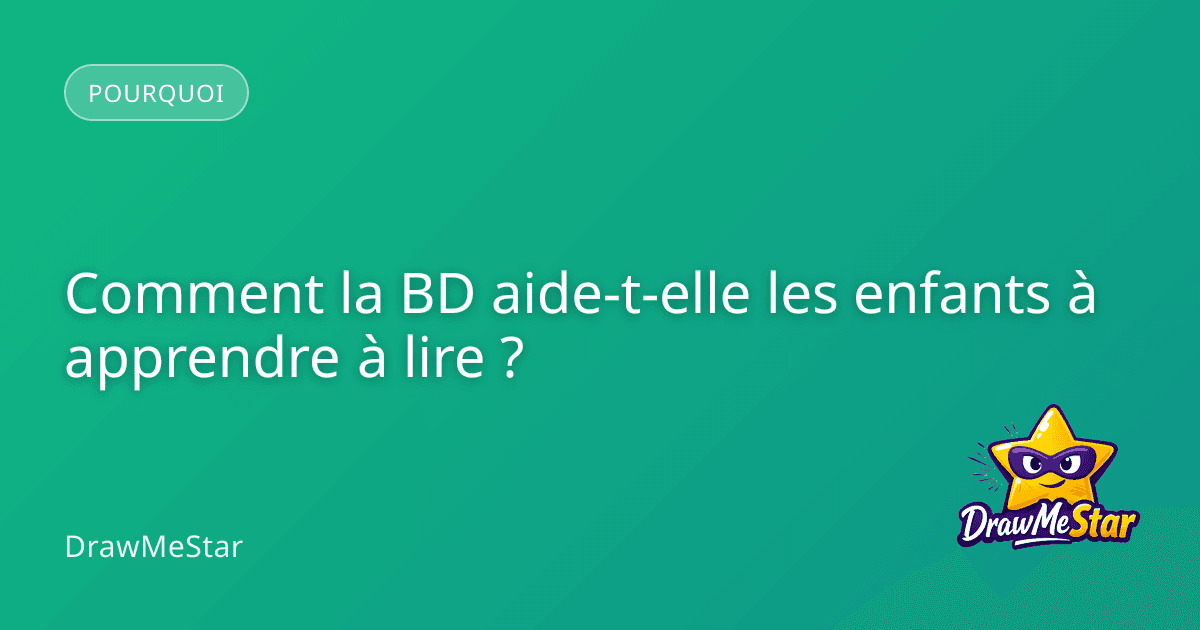 Un enfant souriant lisant une bande dessinée colorée dans une bibliothèque lumineuse.