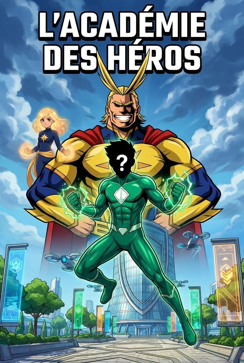 Couverture de la BD personnalisée « L'Académie des Héros »