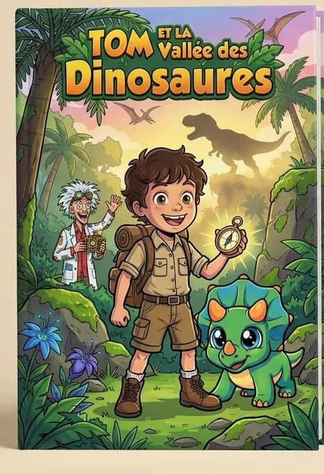 Son livre : Tom et la Vallée des Dinosaures