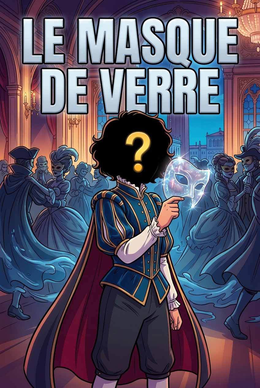 Couverture de la BD personnalisée « Le Masque de Verre »