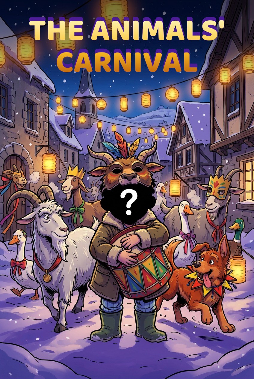 Cover of the personalised comic “The Animals' Carnival”