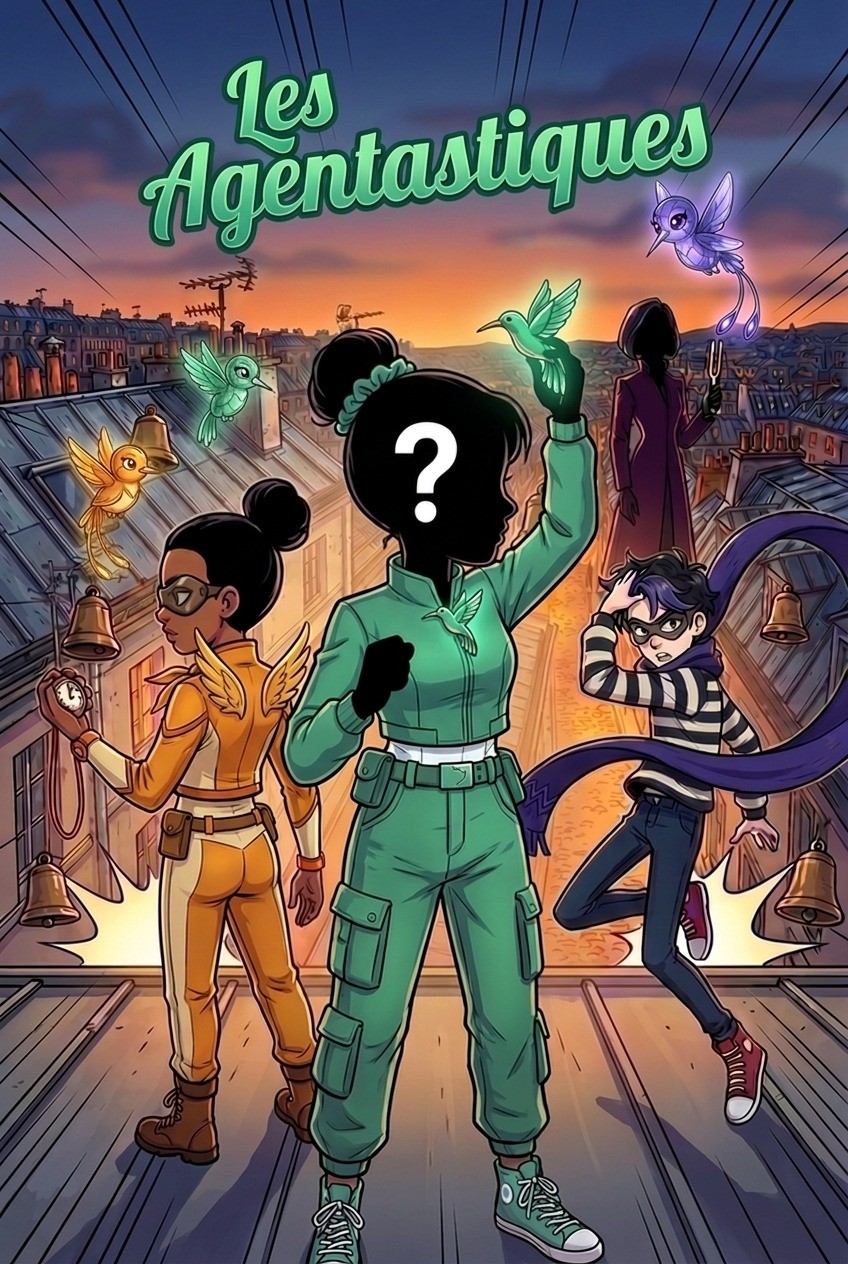 Couverture de la BD personnalisée « Les Agentastiques »
